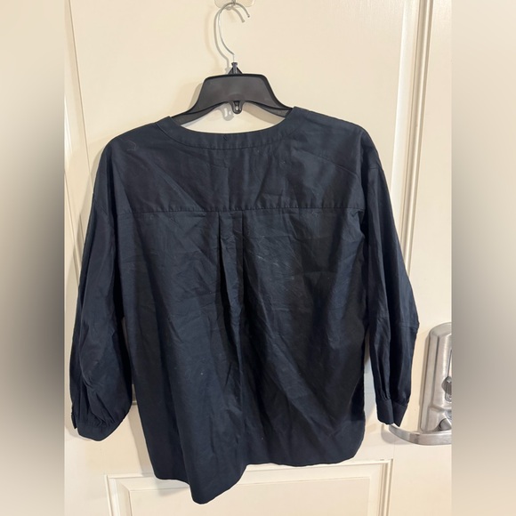 🖤 Everlane Black Button-Front Blouse – Size 6 - Picture 4 of 4
